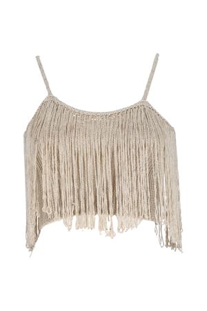 TOP IN CROCHET CON LUREX E FRANGE ORO CPTOO010118 SIMONA CORSELLINI | Top | CPTOO010118